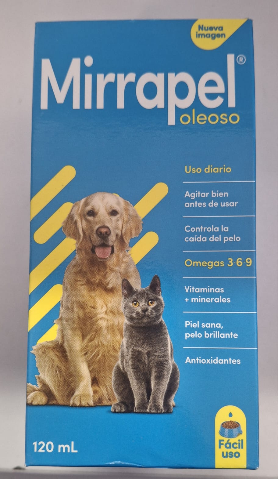 MIRRAPEL SUPLEMENTO NUTRICIONAL PARA PERROS Y GATOS OLEOSO 120ML