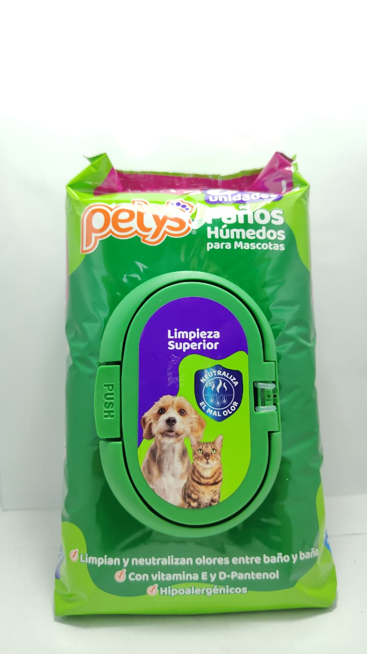 PAÑITOS HÚMEDOS PETYS LIMPIEZA SUPERIOR 80 UNIDADES