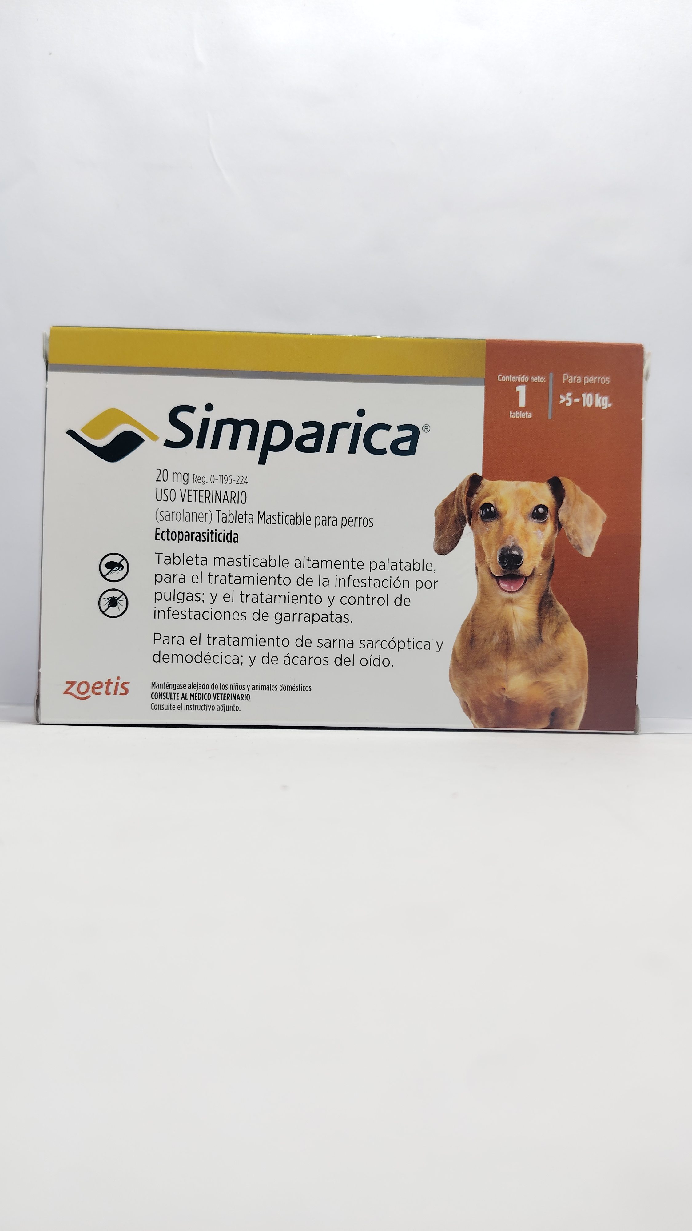 SIMPARICA PERRO 5 A 10 KG