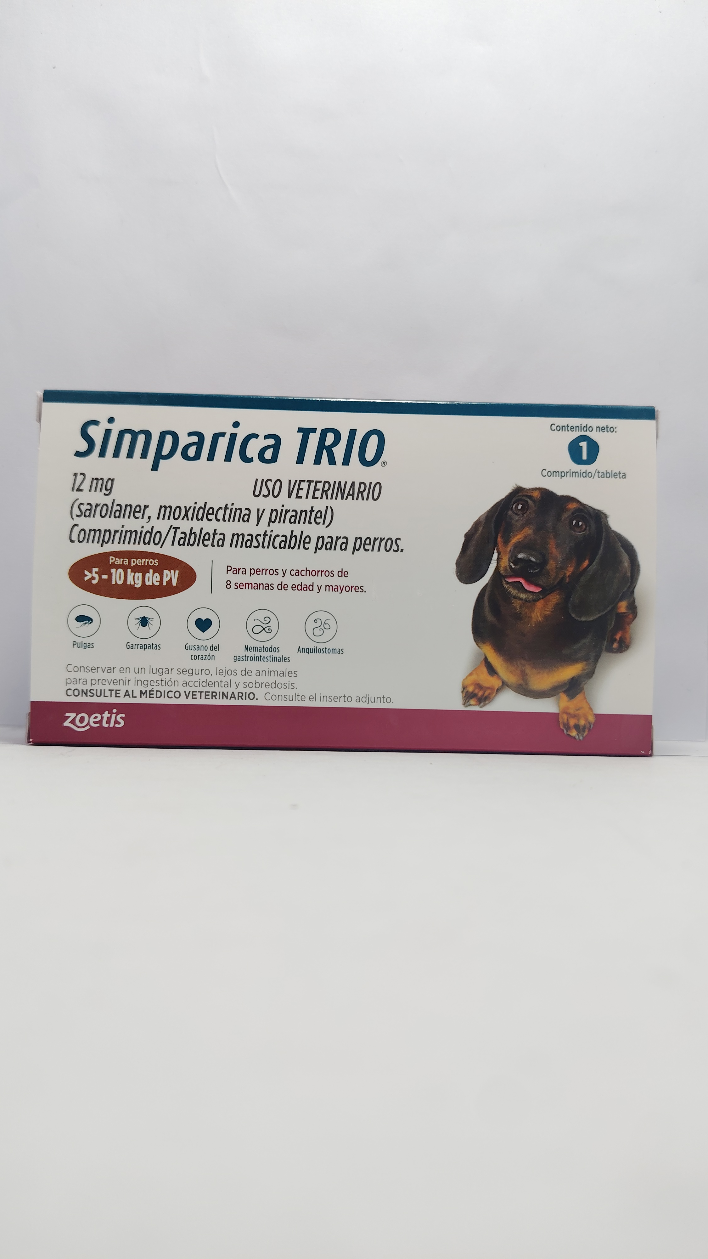 SIMPARICA TRIO PERRO 5 A 10 KG
