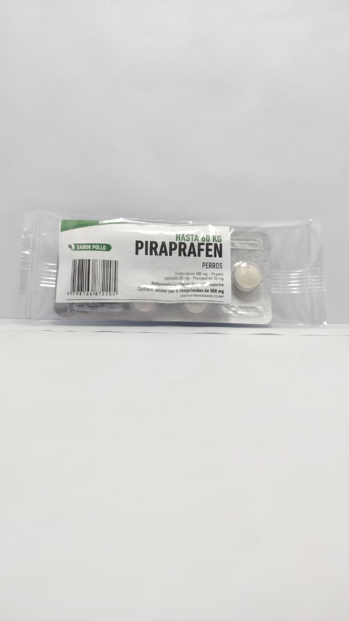 PIRAPRAFEN HASTA 60 KG PERROS